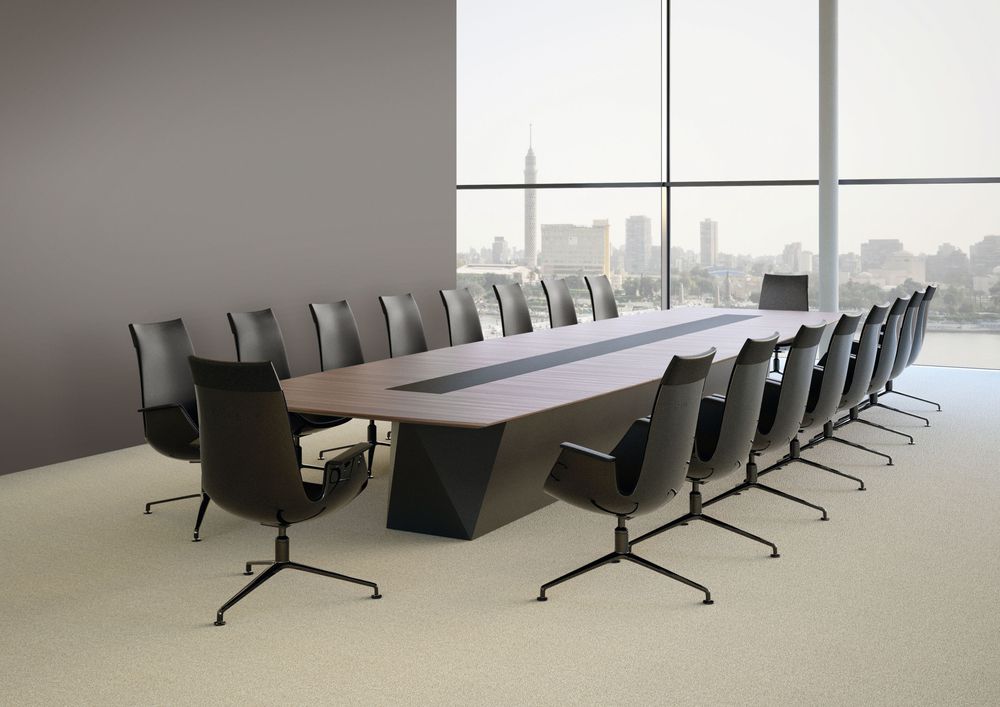 Executive deals meeting table